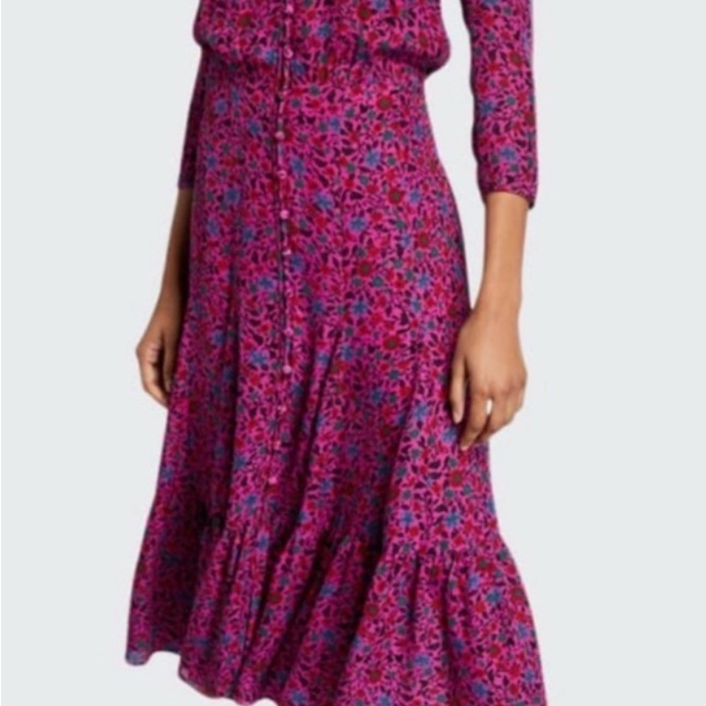 Veronica Beard Pink Floral Dress